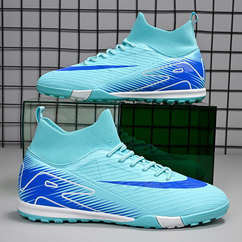 Zapatos de Fútbol de Entrenamiento Juvenil con Suela de TPU Ligeros y Flexibles para Césped Natural y Artificial