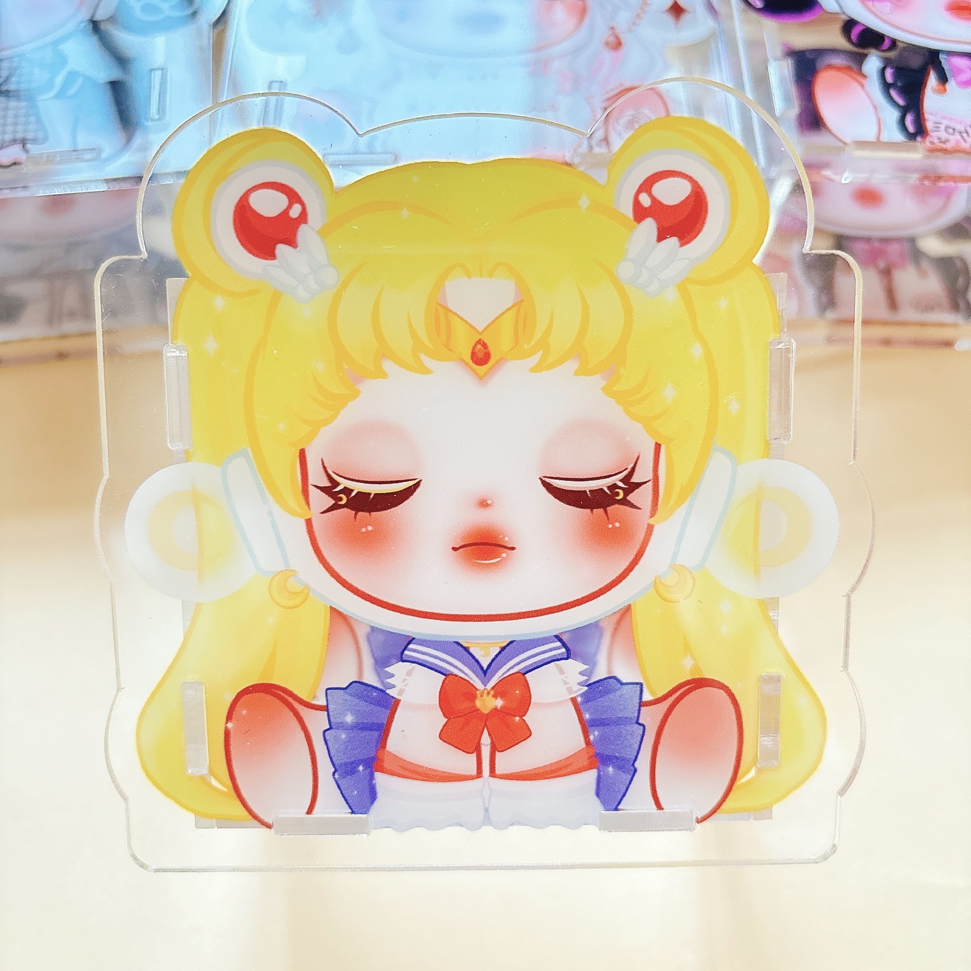 日区黒超乳首シリーズアクリル筆筒クロスボーダーTK起爆音アイデア手作りdiy筆箱10cm
