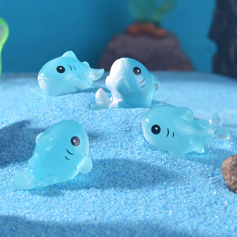Микроландшафтный креативный симулятор Q версия Маленькая акула diy украшения для волос ручной работы Морская подводная ландшафтная смола фитинги