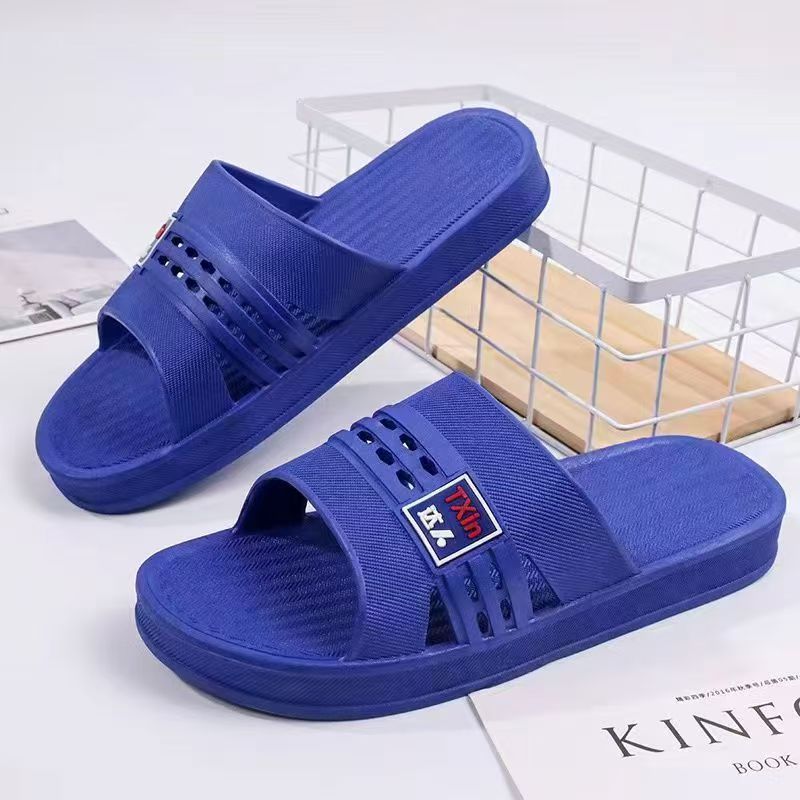 Wear-Resistant Thickened and Enlarged Men's Slippers Thickened and Enlarged Indoor and Outdoor Wear Bathroom Bathing Non-Slip Slippers Wholesale