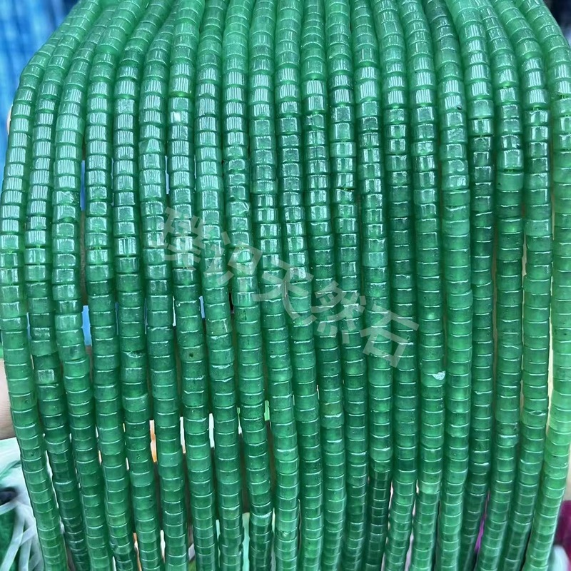 2*4mm天然石管珠隔片散珠玉髓青金水晶圆柱隔珠diy饰品配件批发|undefined