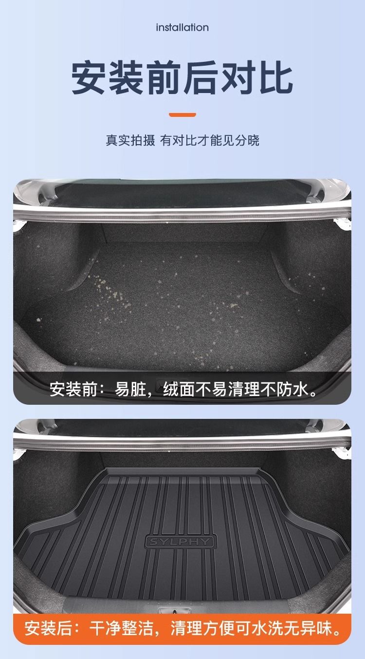 Suitable for Nissan Xuanyi Trunk Mat 24 14 Generation Encircled TPE Classic Original Trunk Mat Auto Supplies