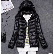 新款轻薄羽绒服大码女士连帽休闲保暖内外穿坎肩时尚款黑色女连帽