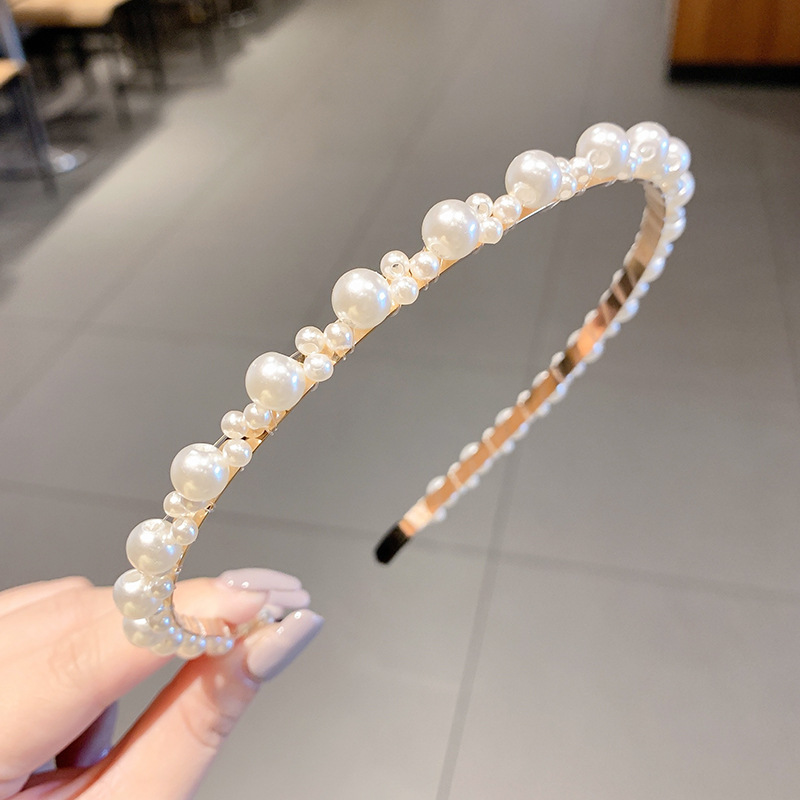 Retro francés de alto nivel sensación de perla fijación de cabello temperamento femenino de presión de cabello universal fijación de cabello no es fácil de caer tarjeta de cabello