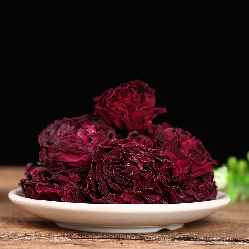 云南特级墨红玫瑰花茶冻干学校办公室休闲清香花茶散装批发