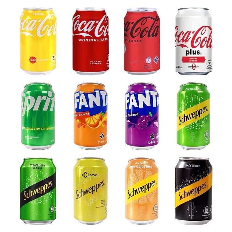 港版进口Schweppes可口可乐c玉泉西柚味柠檬味忌廉汽水碳酸饮料