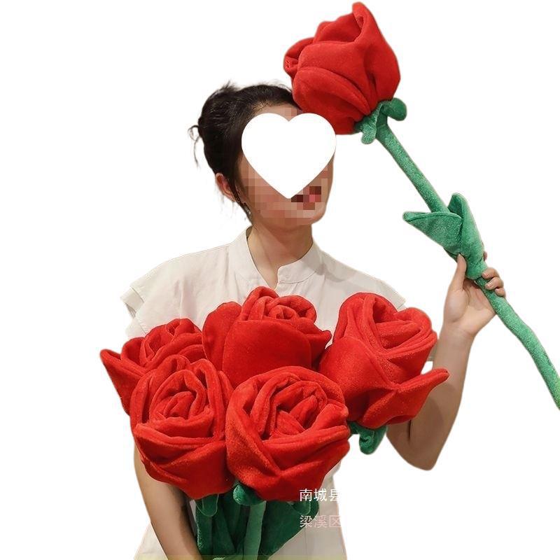 新款杨幂同款布艺情人大束玫瑰花花束礼物玫瑰花成品女生|undefined