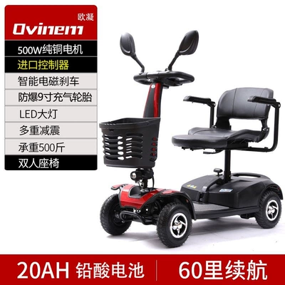 electric vehicle, low-speed foldable, Qatlanan elektrik velosipedlər - top-of-the-line-two-seater-model-with-20a-lead-acid-battery