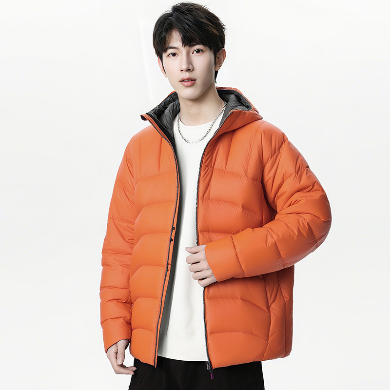 New National Standard 90% down Jacket for Men, New Casual Lightweight Hooded Short Coat for Autumn and Winter, Warm White Duck down New National Standard 90% down Jacket for Men, New Casual Lightweight Hooded Short Coat for Autumn and Winter, Warm White Duck down