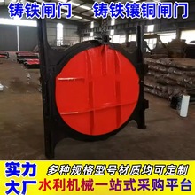 铸铁镶铜闸门机闸一体式双向止水球墨铸铁渠道水库闸门生产厂家