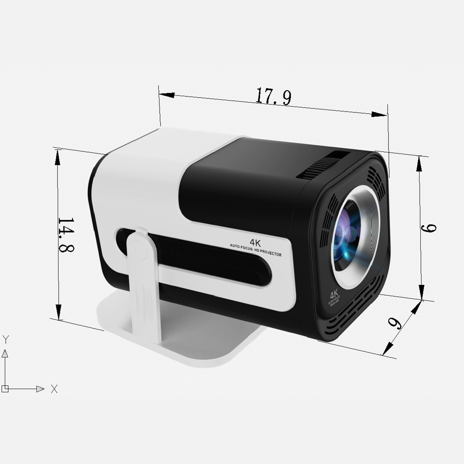 JY320 Cross -border Smart Project Android projector home theater 4K portable home projector