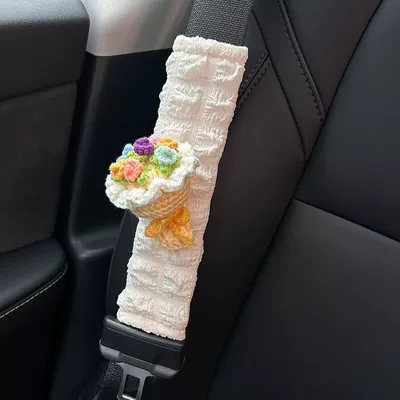 Cover for Women, Seat belt shoulder pad - colorful-rose-shoulder-cover-no-specifications