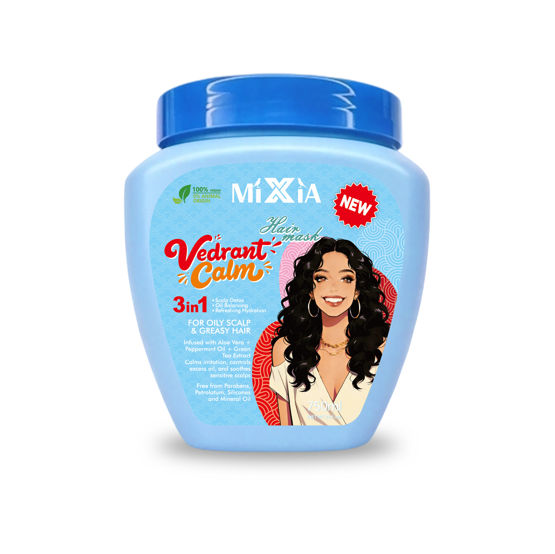 Mascarilla Capilar de Keratina 3 en 1 Hidratante