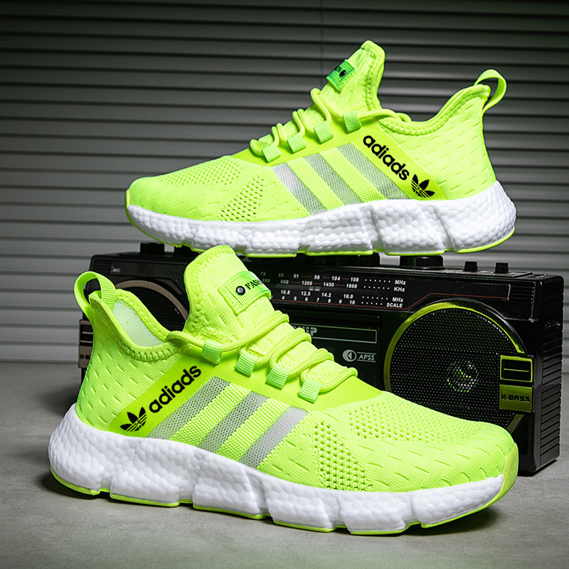 Off-Code Adidas Summer Fly-Knit Breathable Men's Shoes Single Mesh Sports Shoes Soft Sole Lightweight Casual Shoes Dropshipping