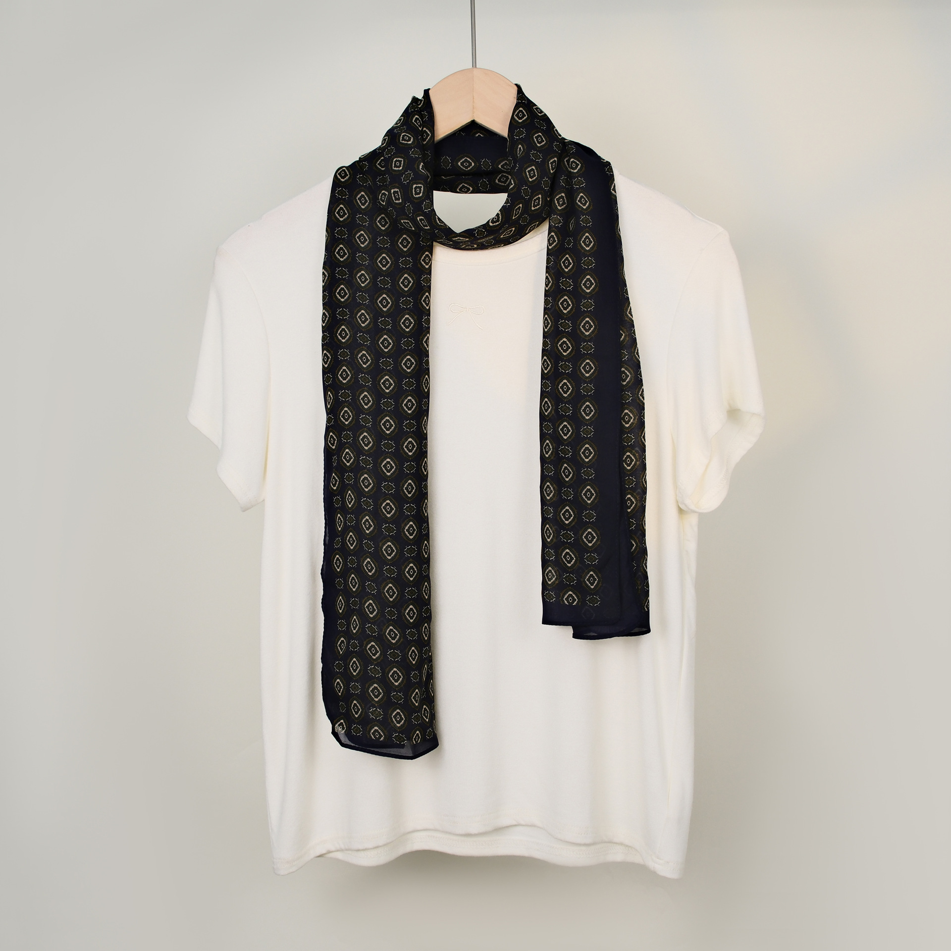 Sciarpa di seta chiffon nuova autunno 2025, leggera e sottile, sciarpa francese, protezione solare, foulard, cintura decorativa_voghion.com