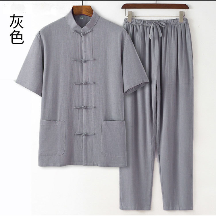 Серый комплект с короткими рукавами