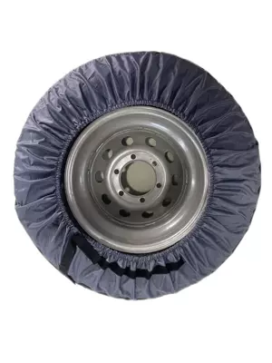 Spare wheel cover Tire Storage Bag Snow Tire - single-tire-cover-gray-black