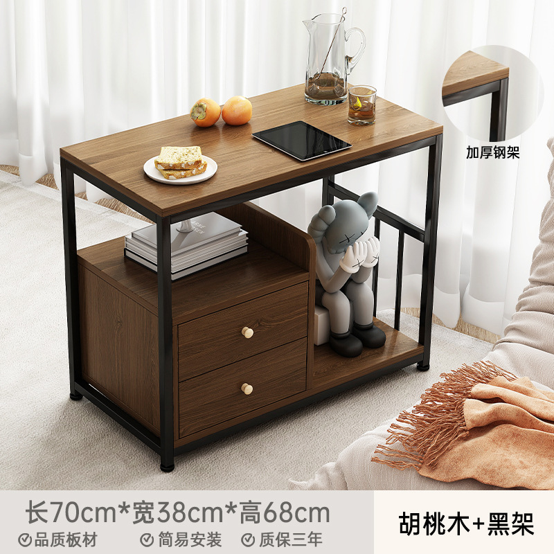 Mesa de té sala de estar doméstica móvil sofá pequeño balcón mesa de té 2025 nuevo estante de mesa de té