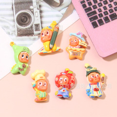 新款小号星星人树脂饰品配件 diy手机壳发夹洞洞鞋扣配饰材料批发