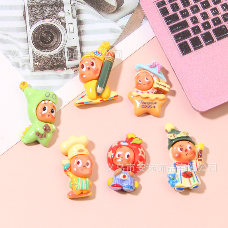 新款小号星星人树脂饰品配件 diy手机壳发夹洞洞鞋扣配饰材料批发|undefined
