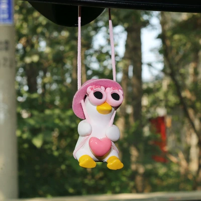 Duck, Car Rearview Mirror | Car hanging - powder-cap-juice-duck-love