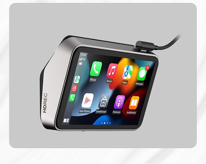 New 4.5inch dual-recording carplay/Auto touch screen dashcam with 2K front camera + 1080P rear camera