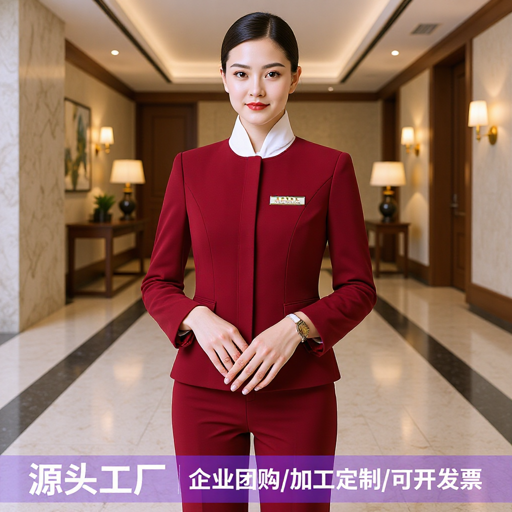 Red classic suit, set, uniform, custom-made