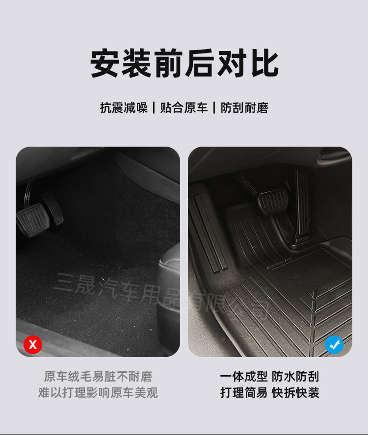 Suitable for Toyota Rav4 Rongfang Tpe Car Floor Mats, Environmentally Friendly Materials, Car Interior Special Car Floor Mats