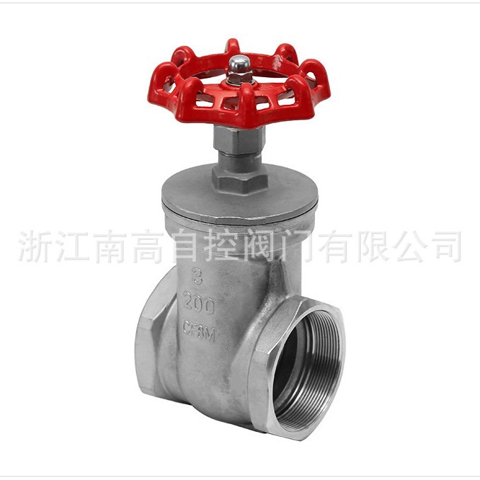 不锈钢丝扣闸阀Z15W-16P浙江南高阀门密封面不易磨损擦伤密封性好