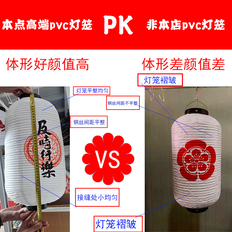 pvc灯笼对比图