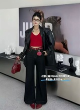 尾单70266品牌清仓新款直筒阔腿喇叭裤福利