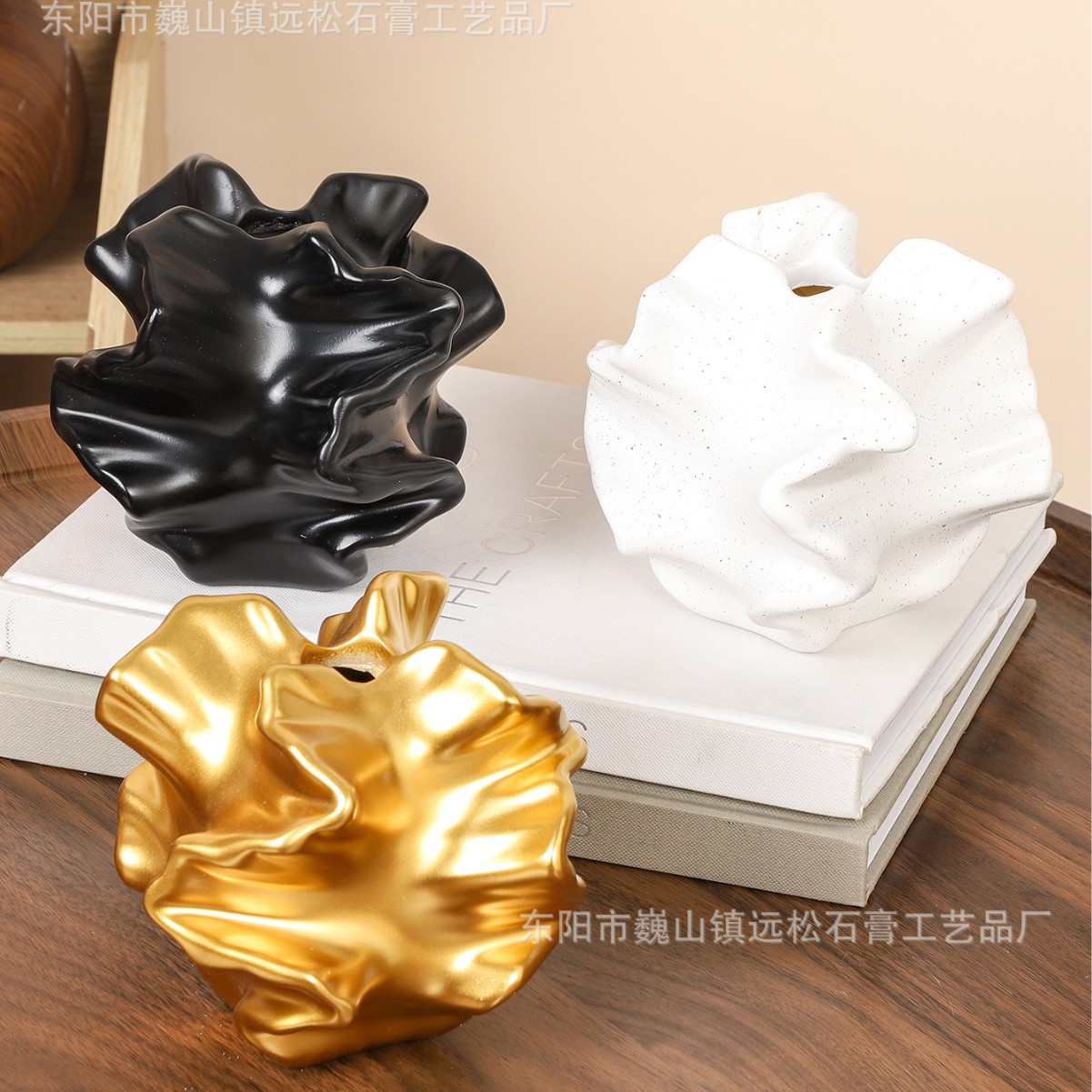 European-style coral resin vase texture hydroponic dried flower flower arrangement home porch decoration ornaments gift crafts