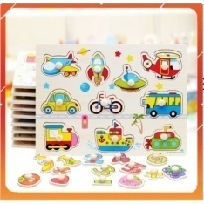 Factory direct sales children's early education educational animal digital scratching board alphabet puzzle 3-4 year old baby wooden toys