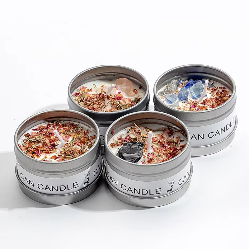 Mayorista transfronteriza plata y oro caja de hierro lata de bananas taza de vinos de vinos de vinos de bodas hotel regalo de mano fragancia de velas