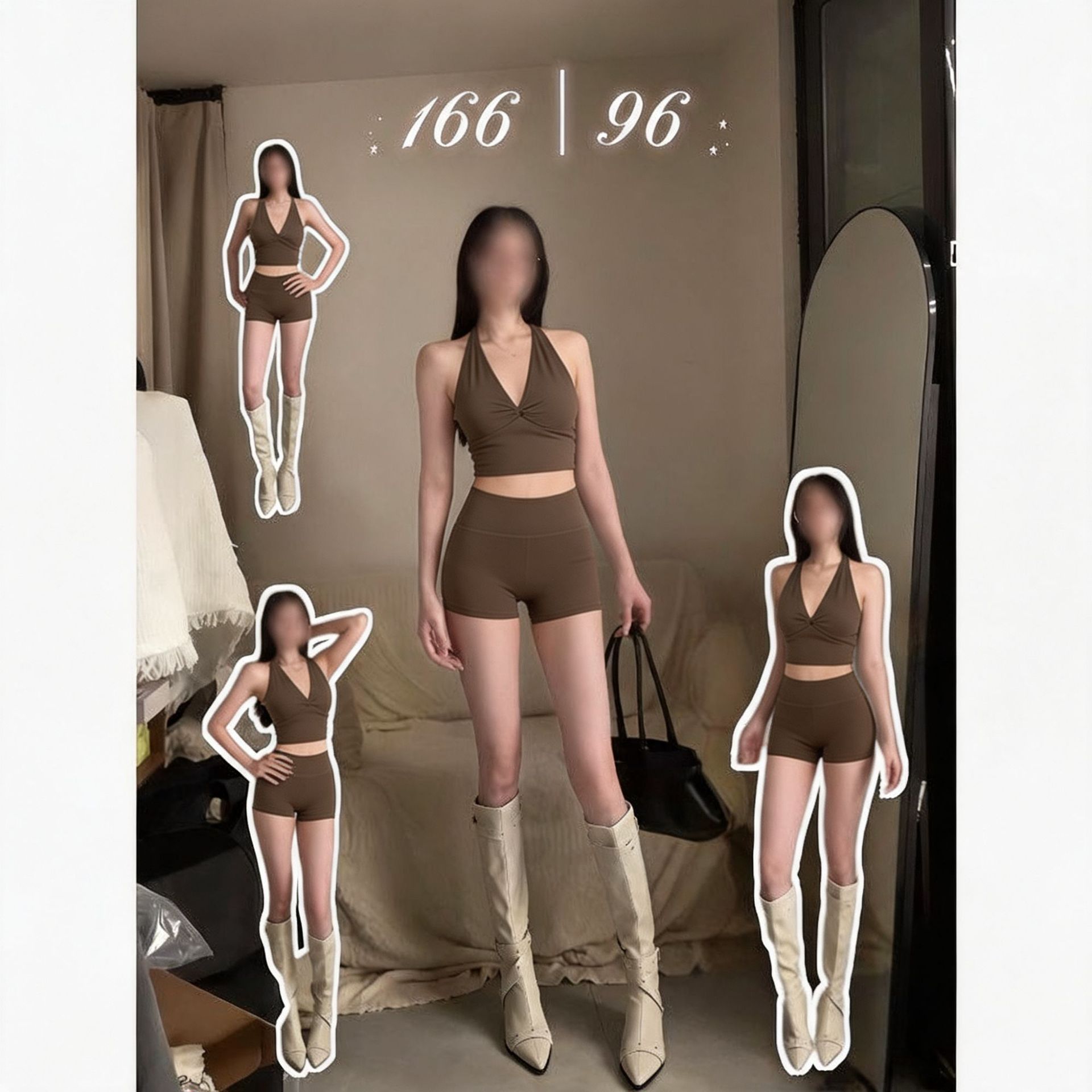 Mujeres cuello colgante hermosa espalda juego deportivo chaleco de yoga delgado pantalones cortos de cintura alta se puede usar ropa de fitness dos piezas