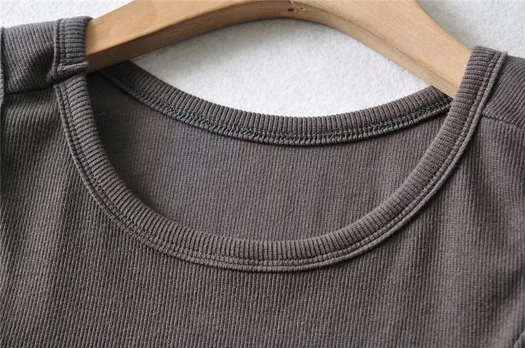 round neck cropped vest NSLD27563