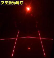 Bicycle laser taillight, 5 LED parallel line laser taillight, mountain bike warning light, wholesale