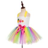 Радужное вечернее платье, детская одежда, подходит для подростков