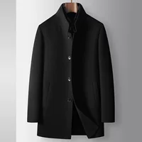 Demi-season woolen coat, liner, woolen jacket, increased thickness