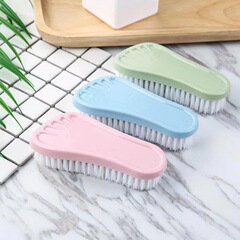 Foot Pads Brush Household Soft Bristle Laundry Brush Cleaning Brush Plastic Multifunctional Shoe Brush Cute Clothes Brush Small Brush