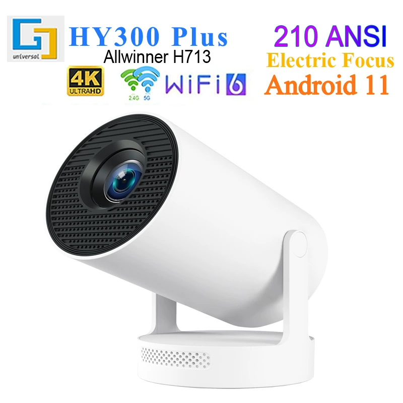 HY300 plus портативный проектор H713 Android 11 проектор электрический фокус проектора оптовая продажа