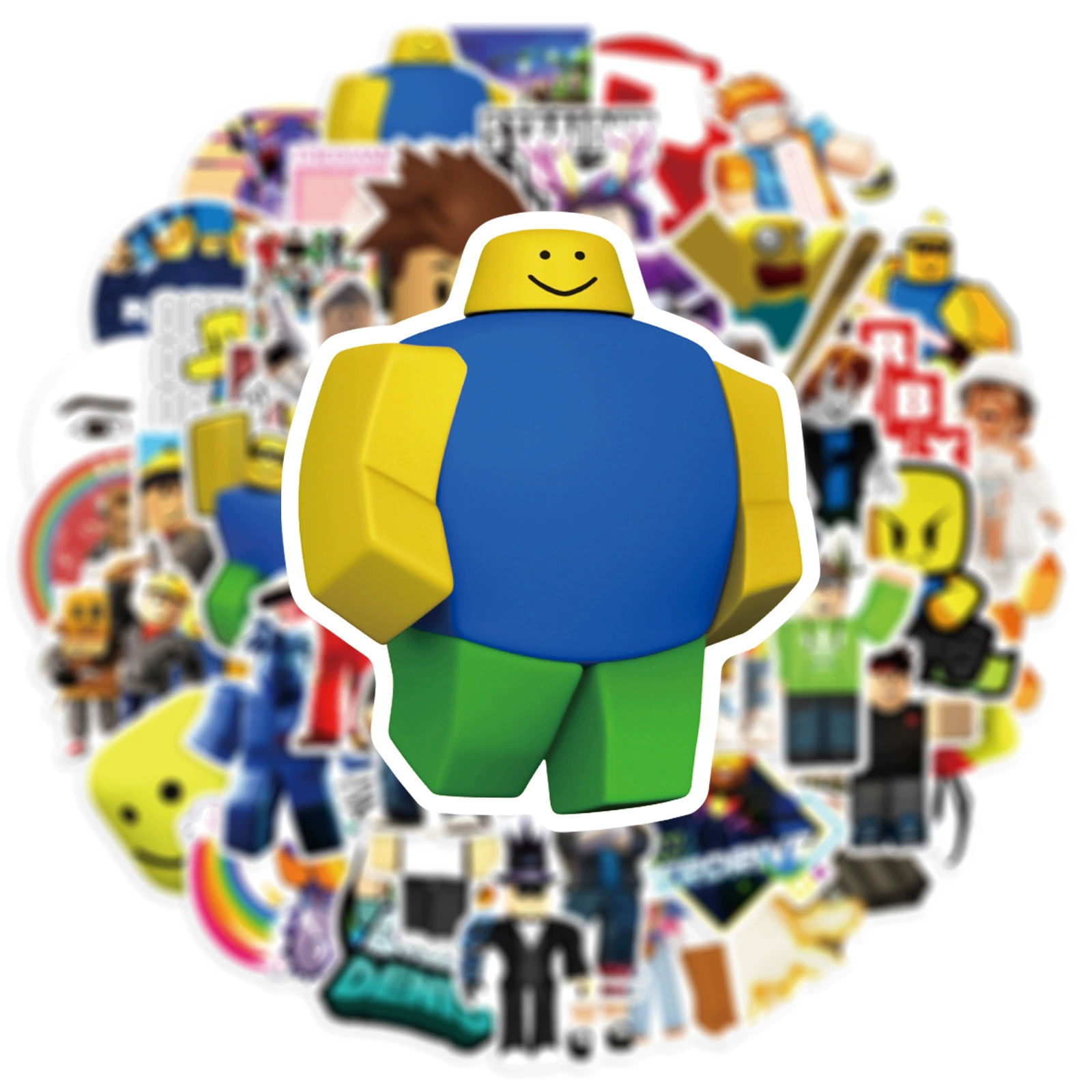 50 ROBLOX Roble Skin Game Graffiti Sticker Skidine Helmet Cup Waterproof Waterproof Paste Different Paste