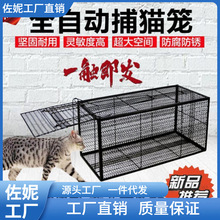 捉野猫流浪猫家用野外捕捉器工具捕猫笼全自动捉猫大号跨境专