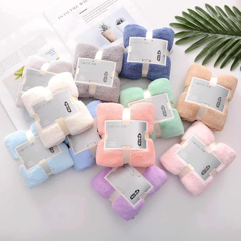 Card-Style Towel, Soft and Absorbent, Souvenir Coral Fleece Face Towel, Comfortable and Soft Towel, Wholesale Square Towel