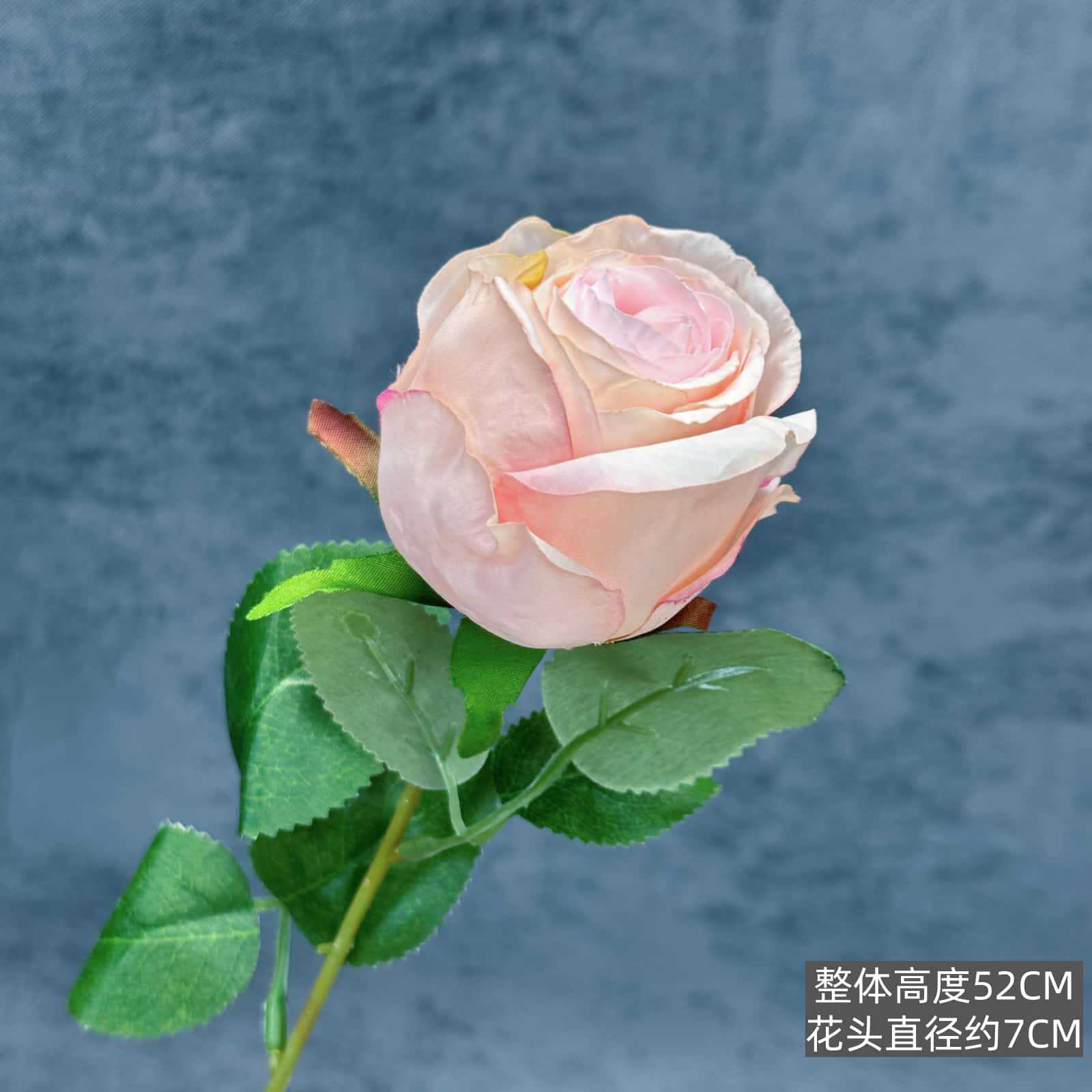 Flor de rosa simulada franela de una sola mano cascada de rosas flor simulada boda decoración del hogar decoración flor falsa al por mayor