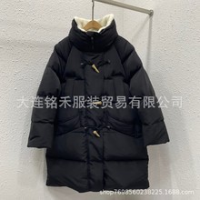 韩系现货新~tb家休闲厚实 ”大棉被“牛角扣羽绒服