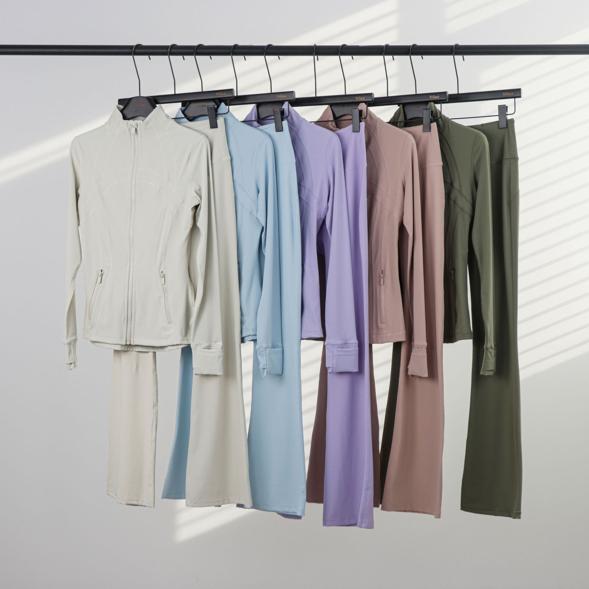 LULU chaqueta de cuello de喇叭 con cremallera, chaqueta de cuerpo, chaqueta de yoga elástica, mujer