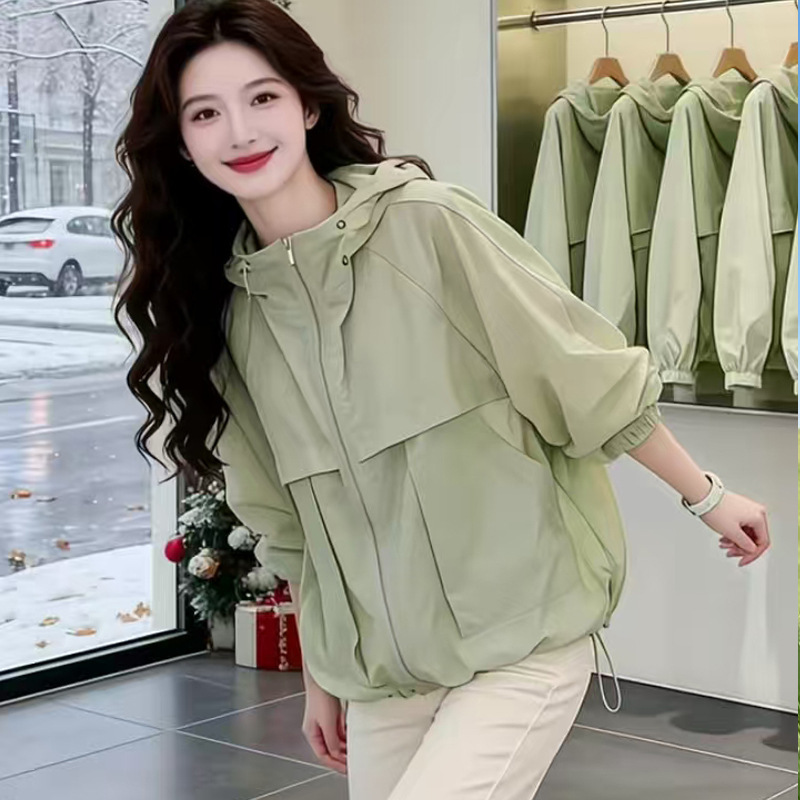 Dropshipping Summer New Style Sun Protection Clothing for Women, Portable, Quick-Drying, Fashionable, Versatile, Breathable, Thin, Hooded, Loose-Fitting Dropshipping Summer New Style Sun Protection Clothing for Women, Portable, Quick-Drying, Fashionable, Versatile, Breathable, Thin, Hooded, Loose-Fitting