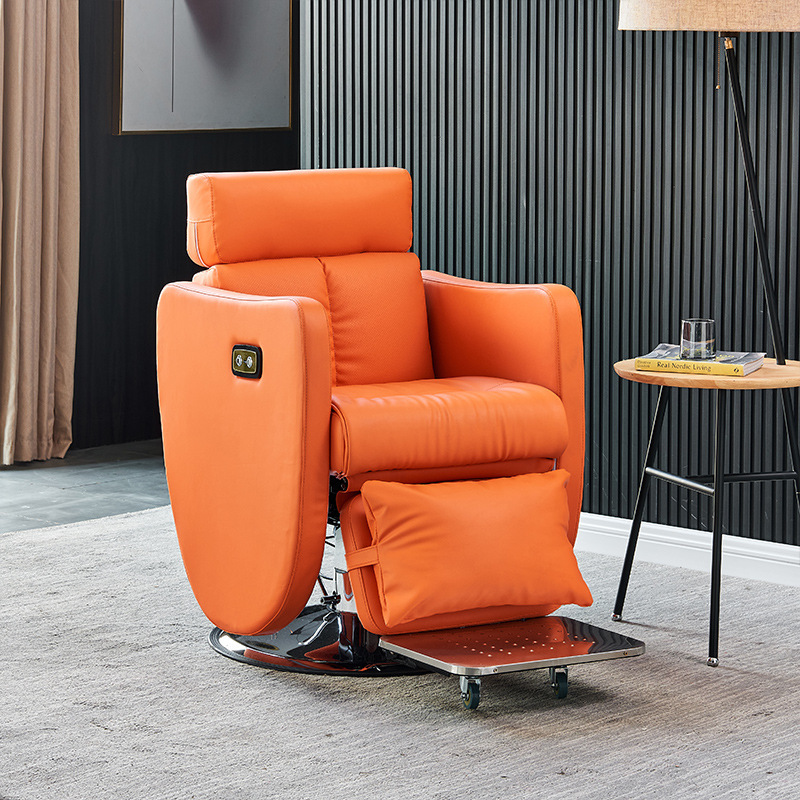 Silla de salón de cuidado del cabello se puede poner Silla de fisioterapia peluquería belleza Silla de peluquería elevación chasis grande Silla de corte de pelo