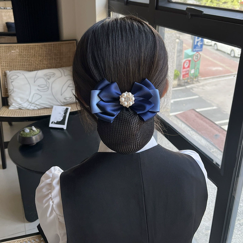 Beads pearl with bow, hair accessory, universal hairgrip